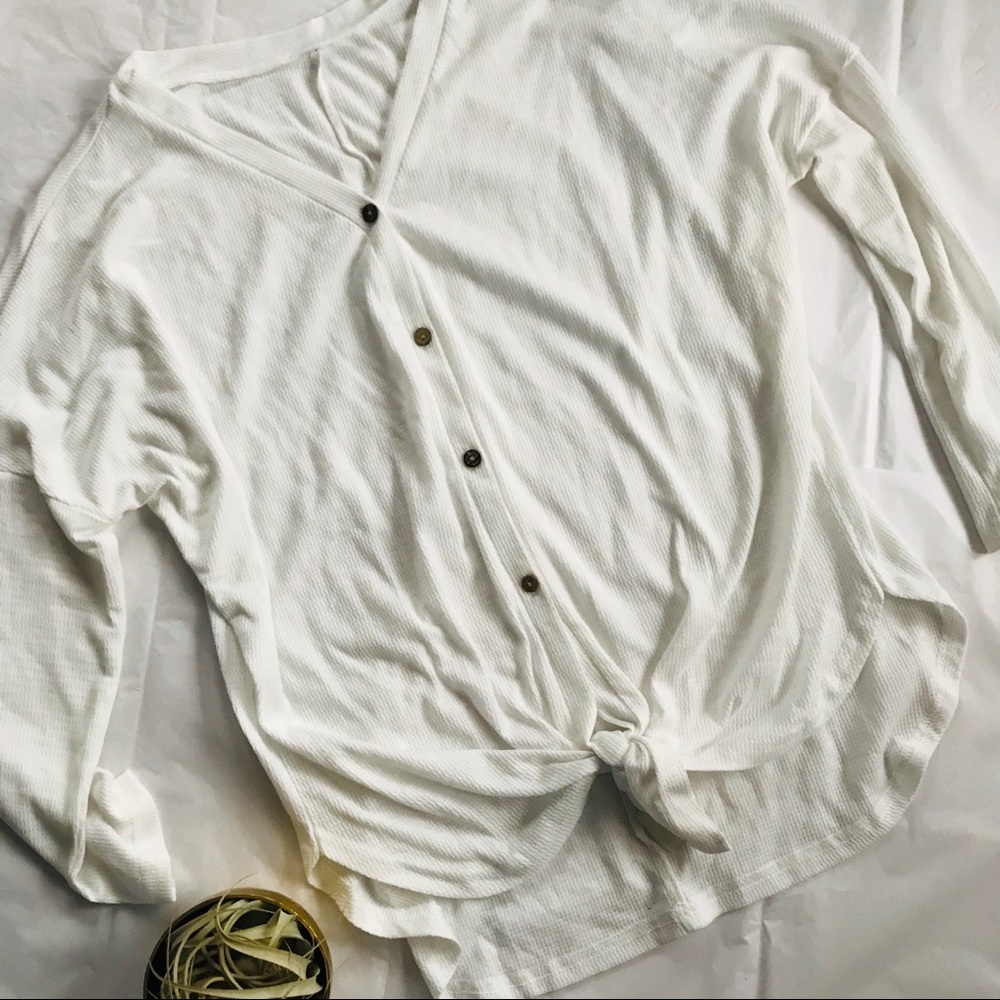 White Button-Up Top - image 1